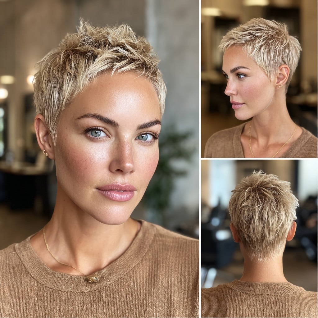 Platinum Pixie Hair