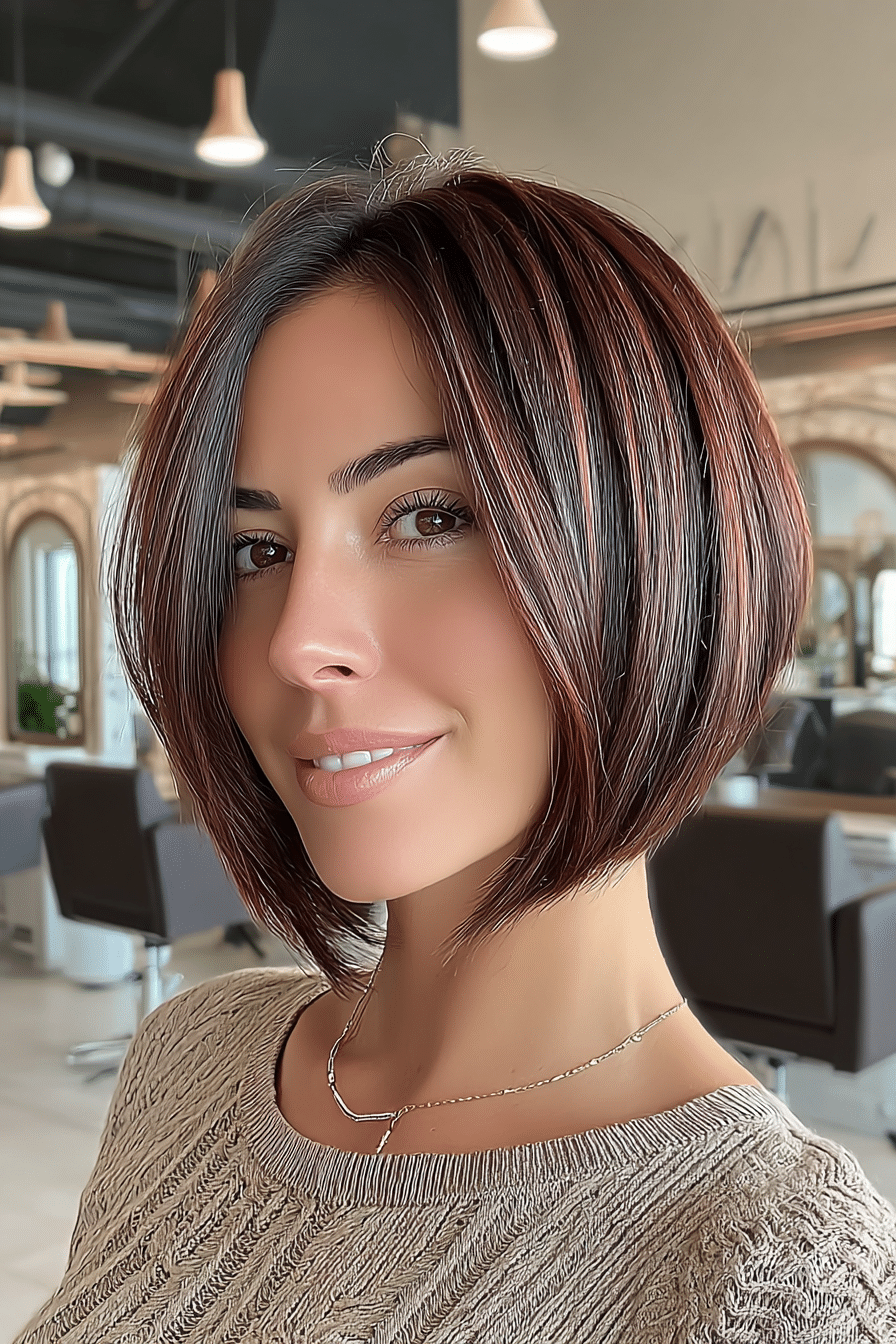 Rich Auburn Brown Hair