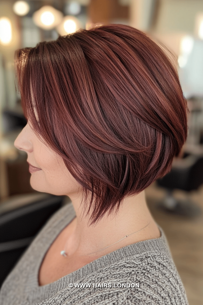 Rich Burgundy Auburn Hair