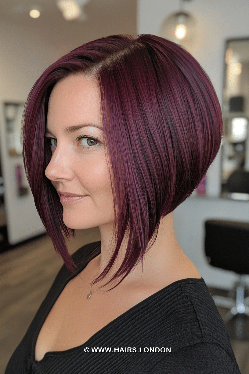 Rich Plum Wine Hair