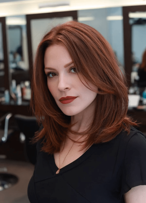 Warm Copper Auburn Hair