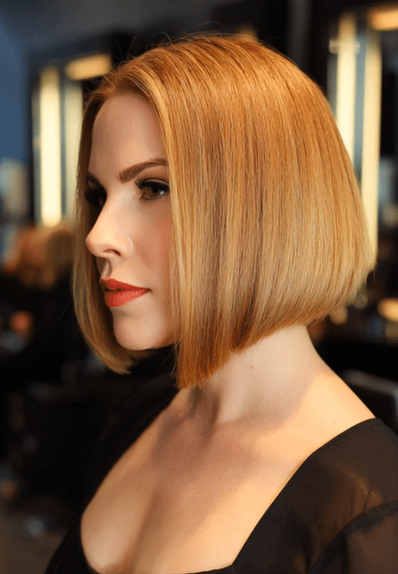 Warm Copper Blonde Bob Hair
