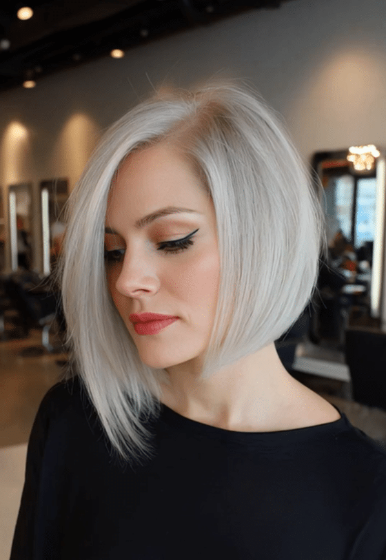 Frosted Silver Platinum Hair
