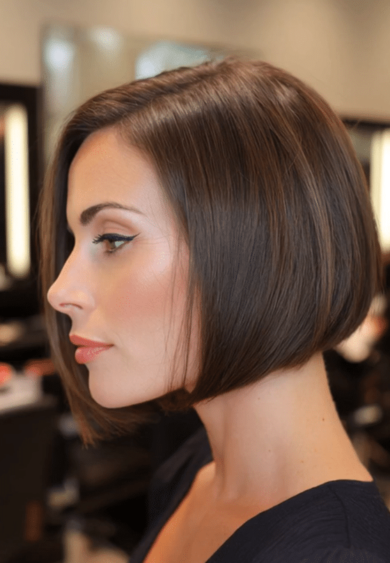 Glossy Chestnut Brown Hair