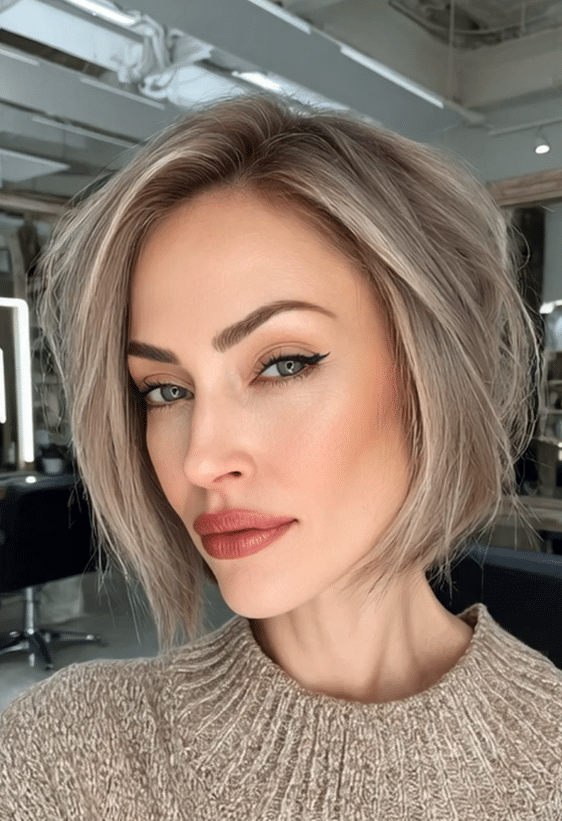 Smoky Champagne Blonde Hair