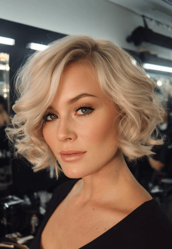 Soft Champagne Platinum Blonde Hair