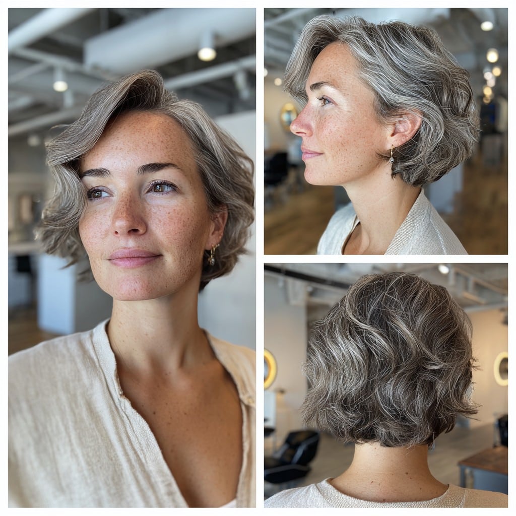 Silver Frost Bob Hair