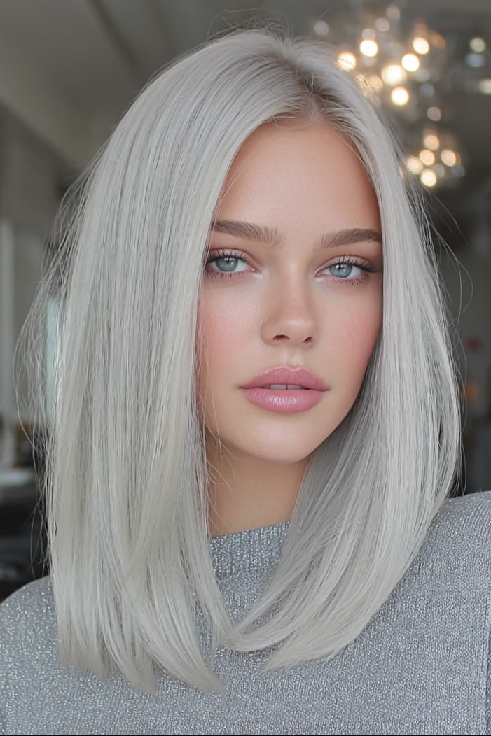 Silver Frost Long Bob