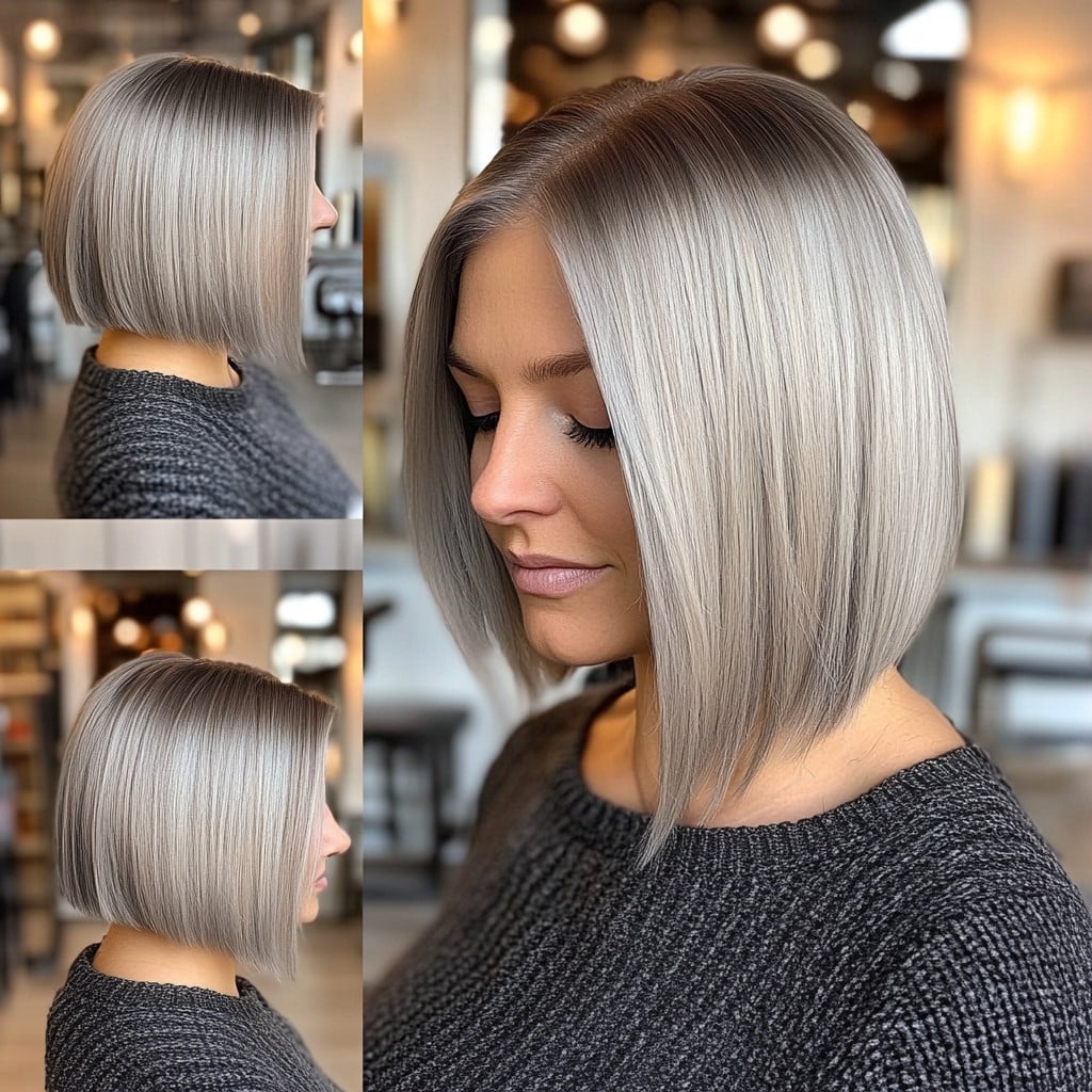 Silver Smoke Precision Bob Hair