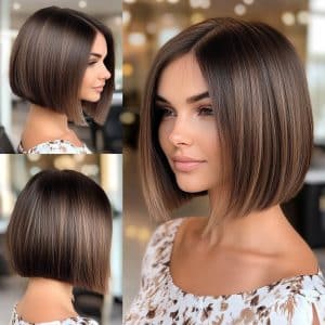 Sleek Espresso Bob Hair