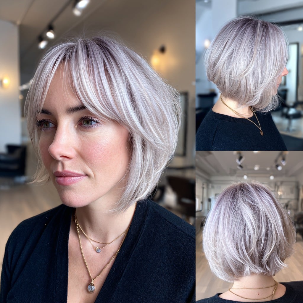 Smoky Lilac Blonde Hair