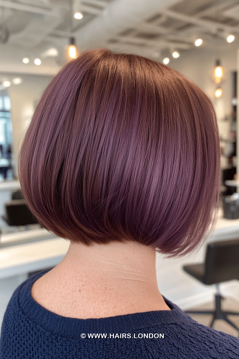 Smoky Plum Mauve Hair