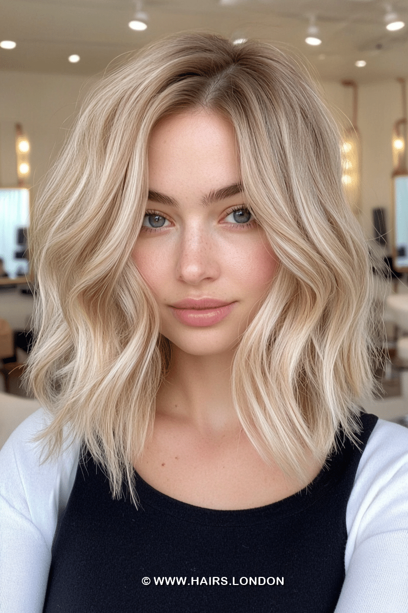 Soft Champagne Blonde Hair