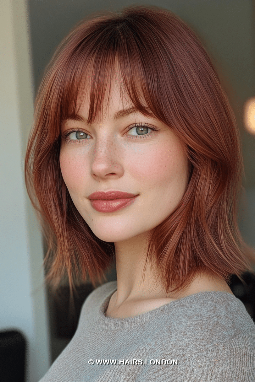 Soft Copper Auburn Hair
