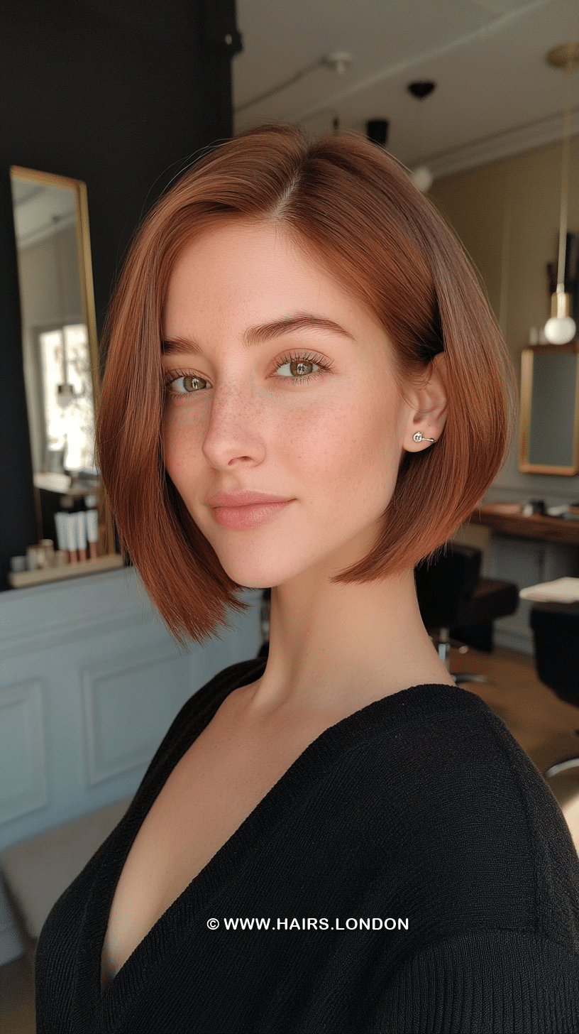 Soft Copper Auburn Hair