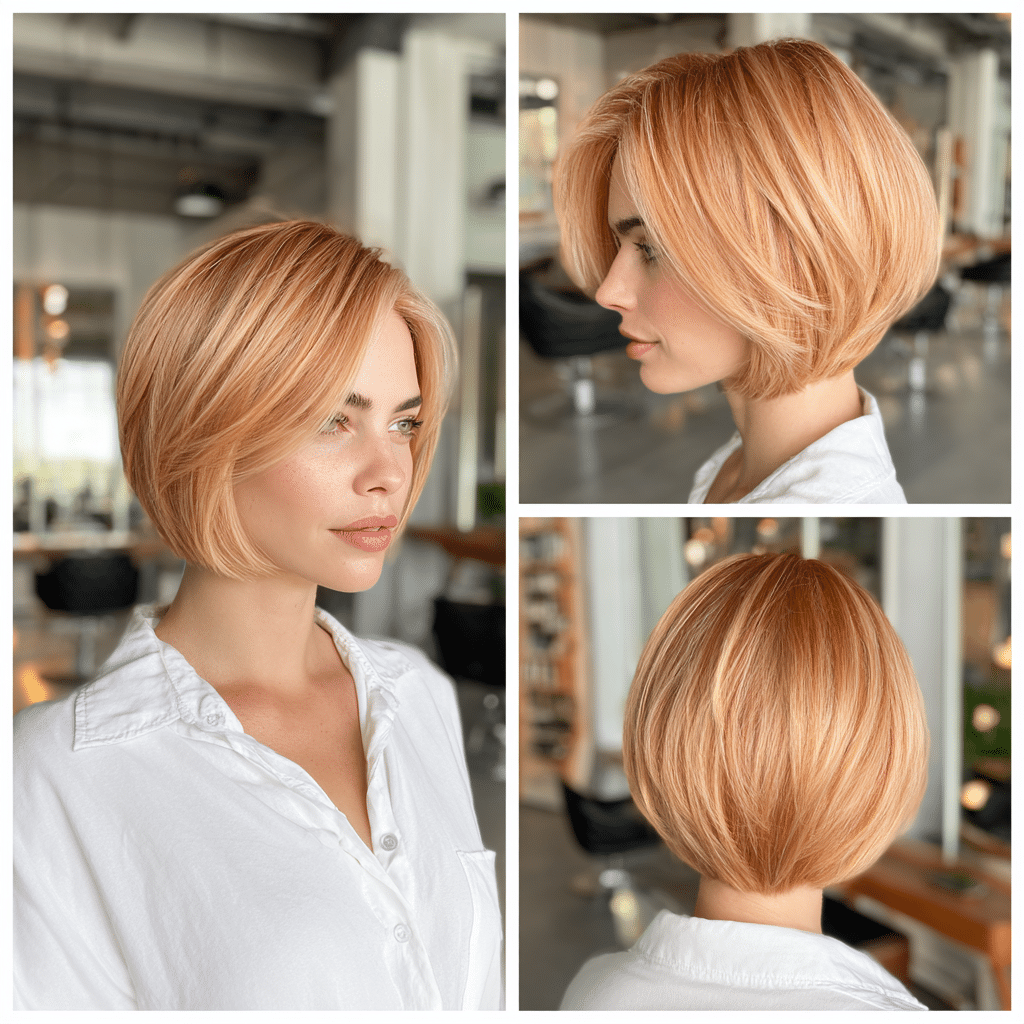 Soft Peachy Copper Hair