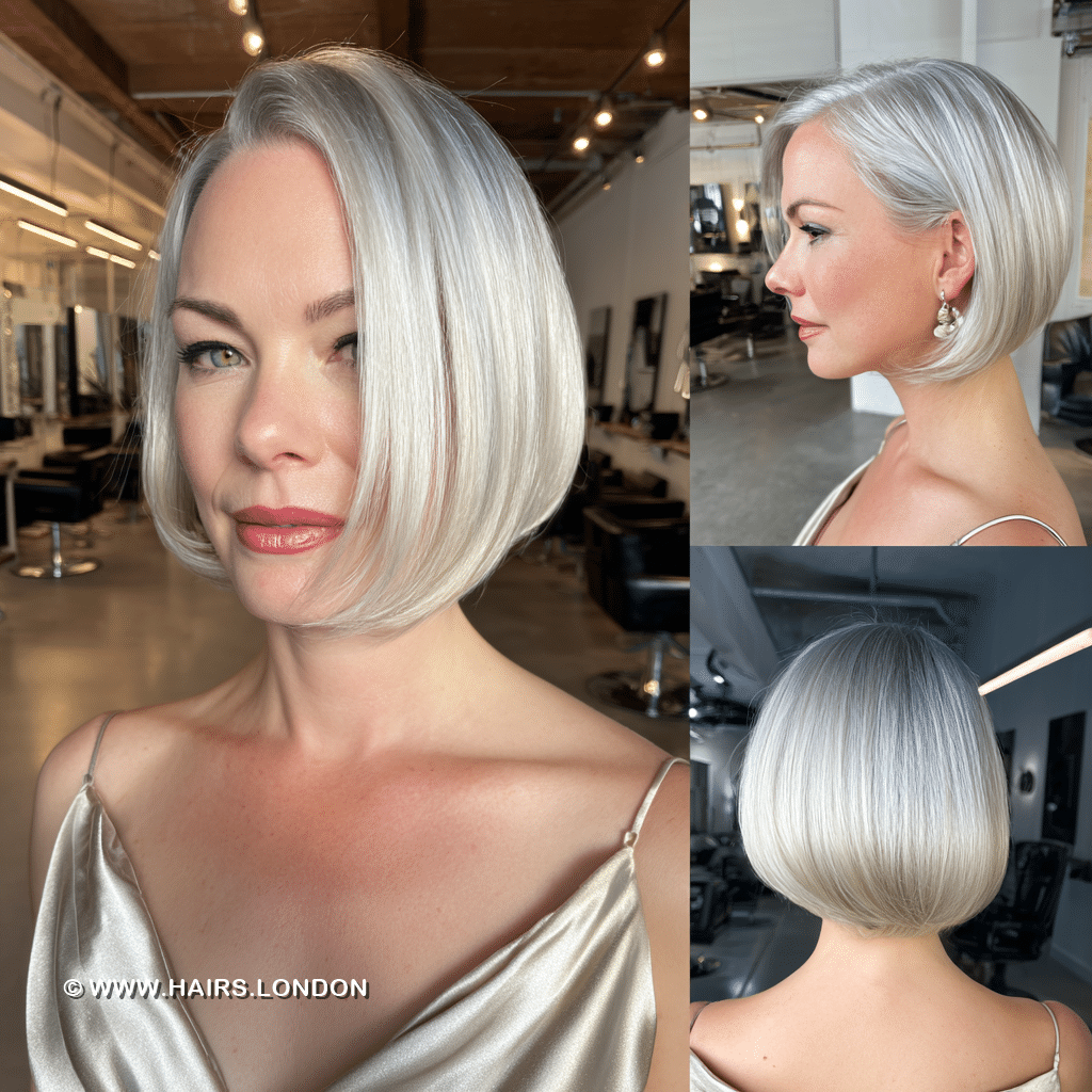Soft Pearl Blonde Bob Hair