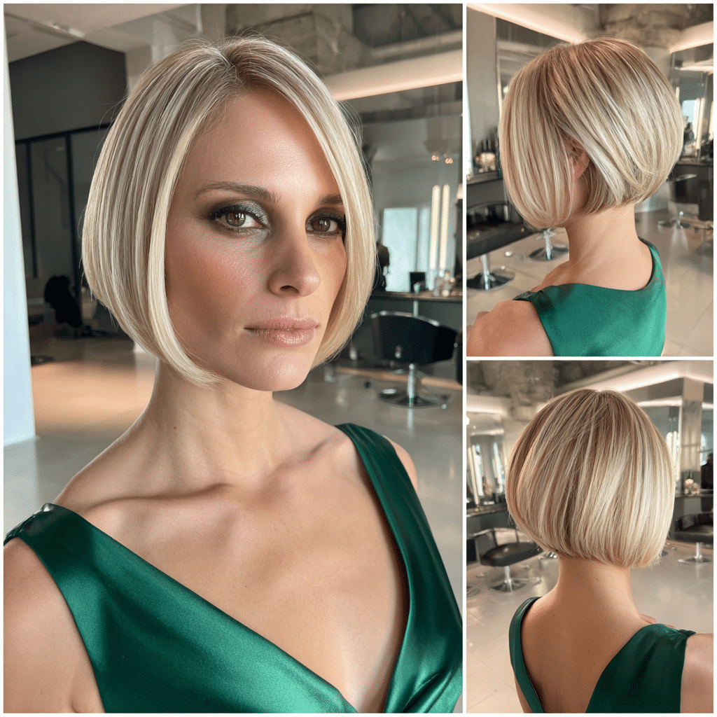 Creamy Platinum Blonde Hair
