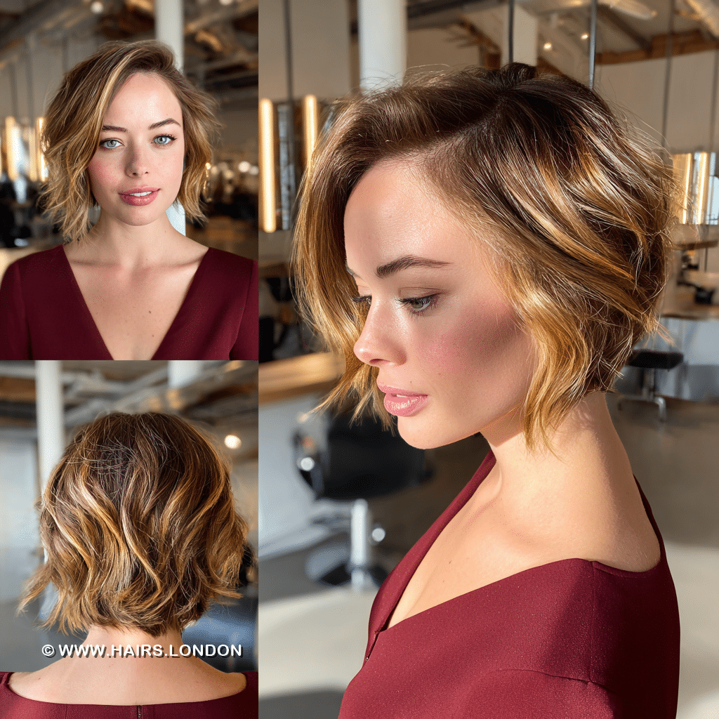 Warm Caramel Honey Balayage Hair