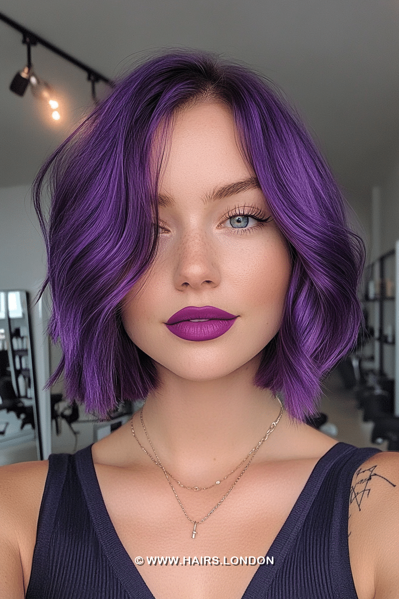 Vibrant Violet Purple Hair