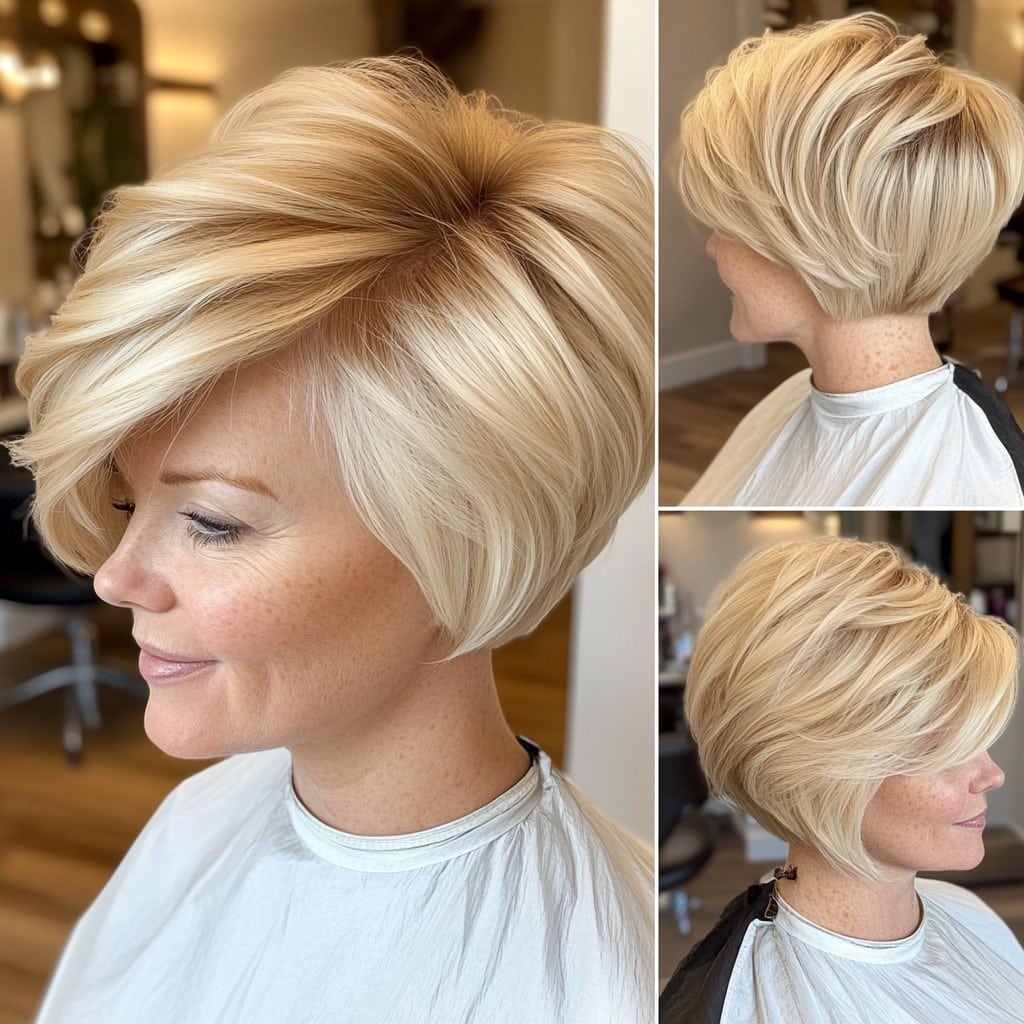 Voluminous Honey Blonde Hair