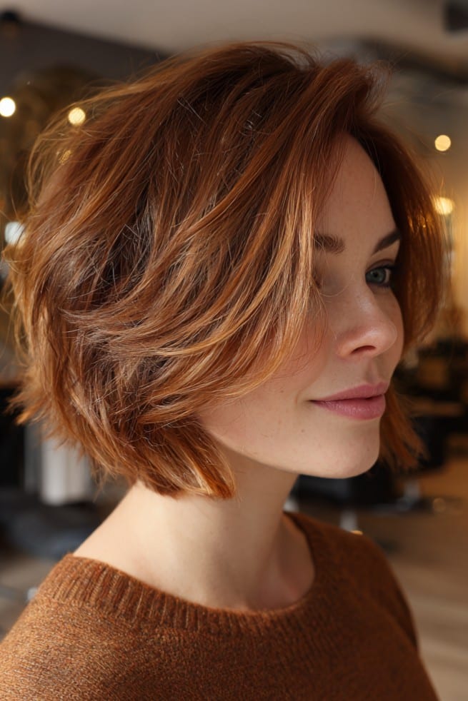 Warm Copper Glow Hair