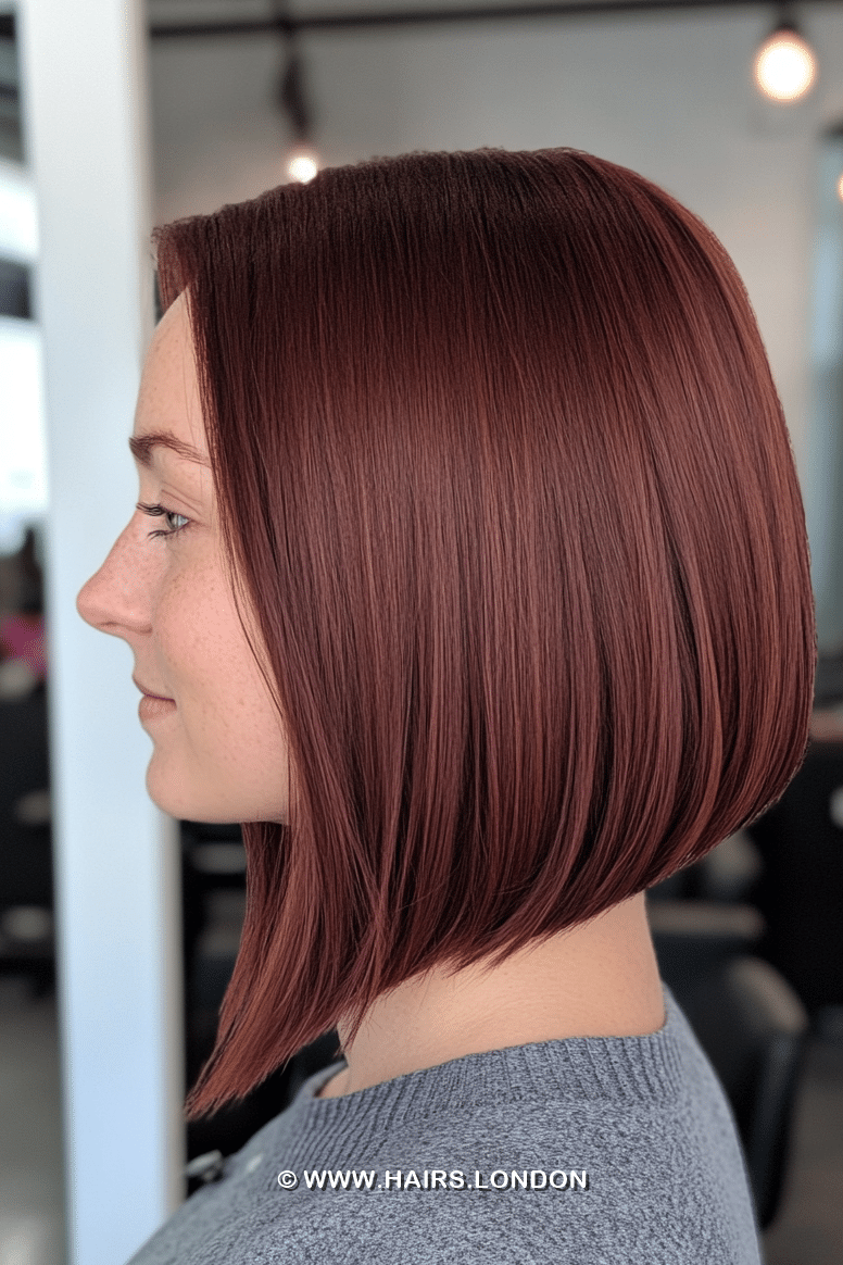 Warm Mahogany Auburn Hair
