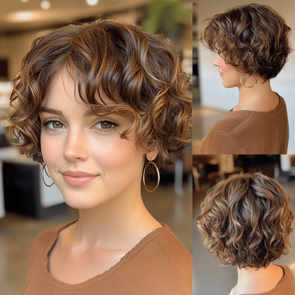 Warm Mocha Brown with Golden Highlights Hair