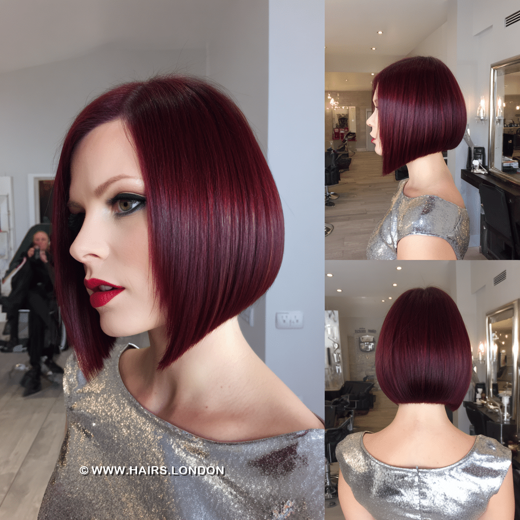 Deep Burgundy Red Hair