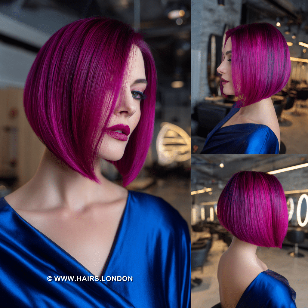 Vibrant Magenta Pink Hair