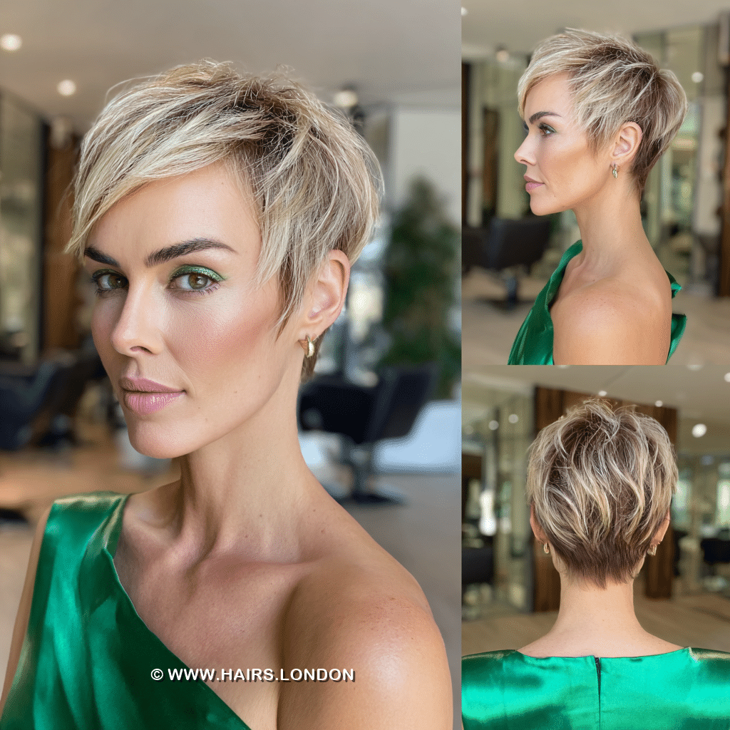 Champagne Blonde Highlighted Hair