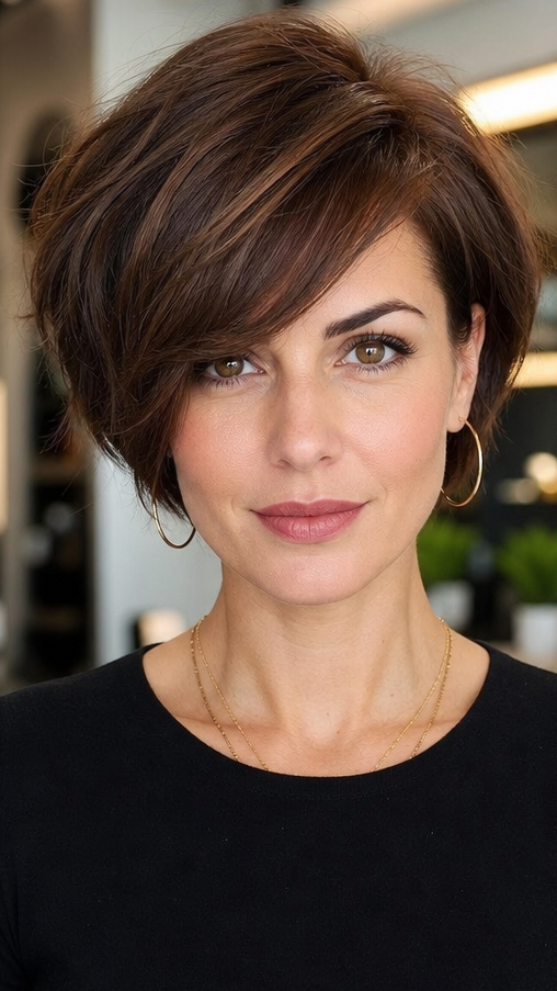 48 Chic Bob Hairstyles for Fine Hair to Elevate Your Look Espresso Mocha Velvet Hair