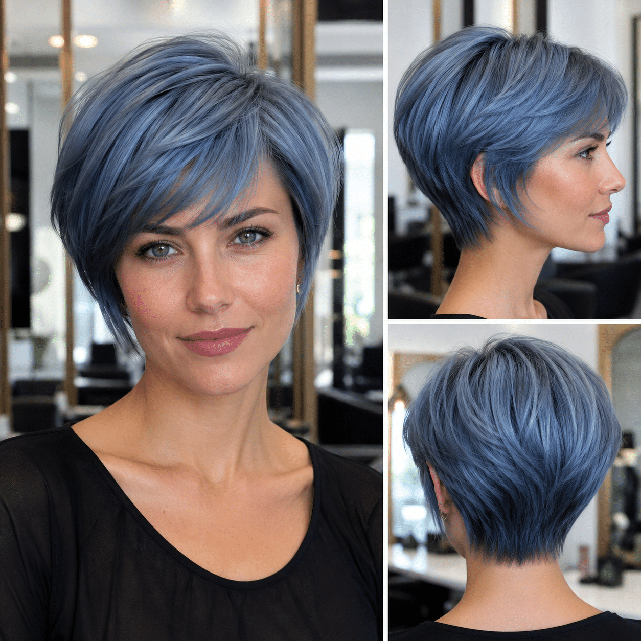 Smoky Denim Breeze Hair