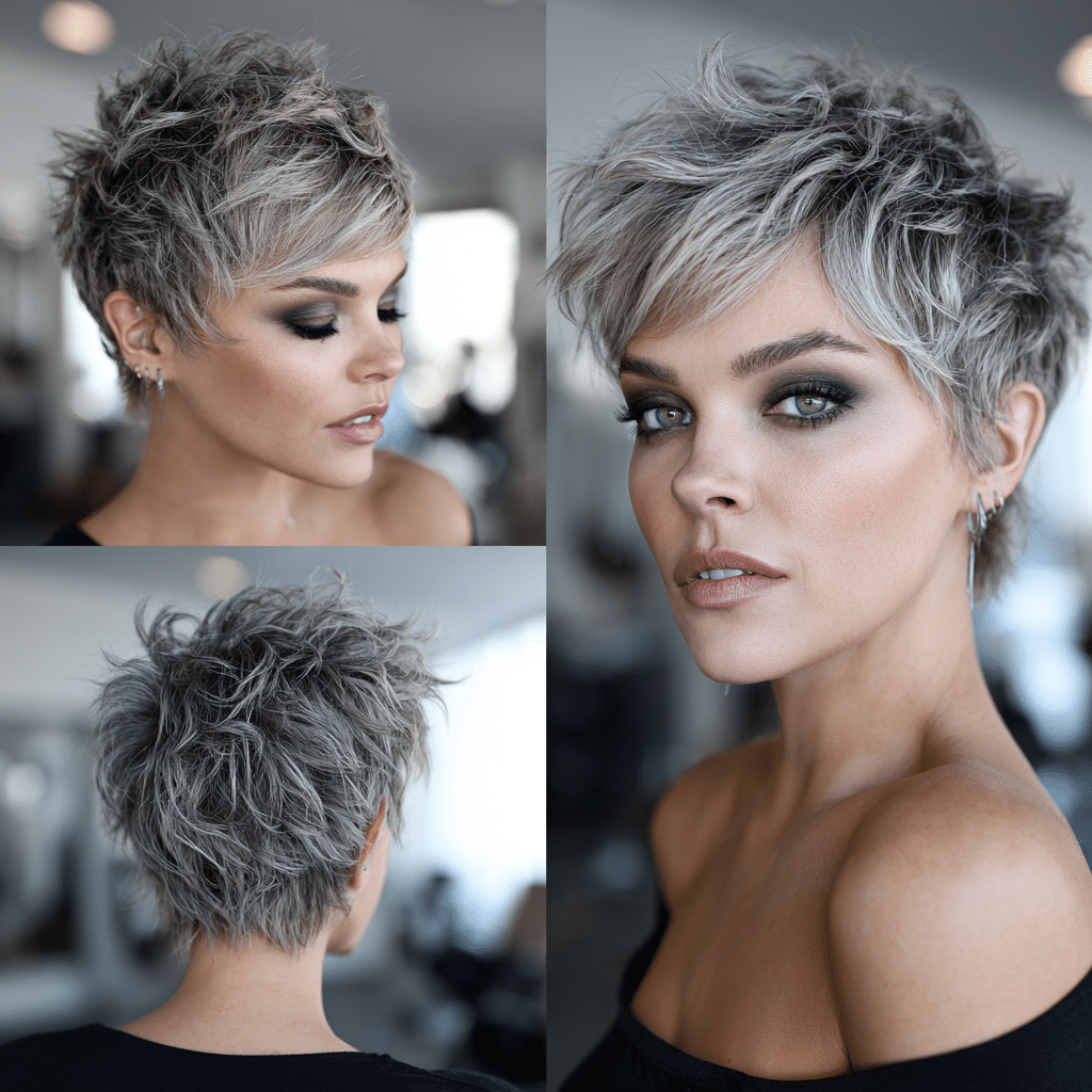 Smoky Ash Silver Hair