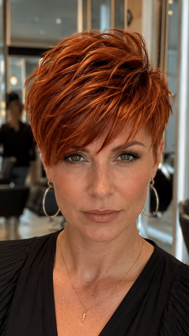 Spiced Copper Flame Hair