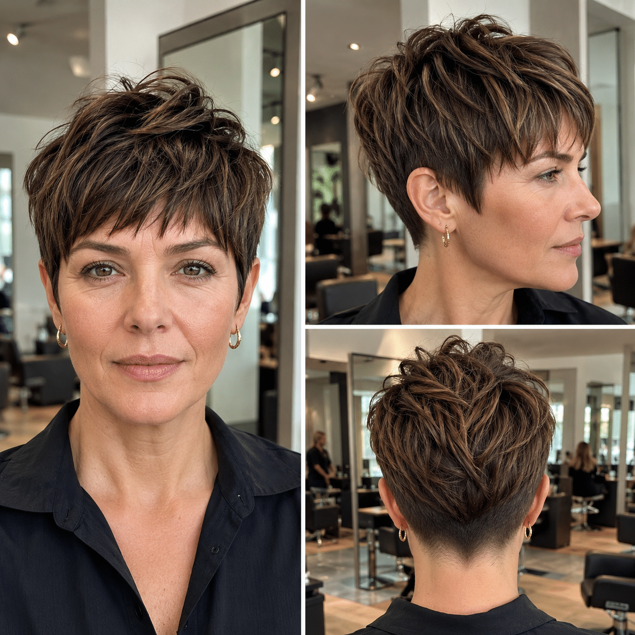 Toasted Mocha Pixie Hair