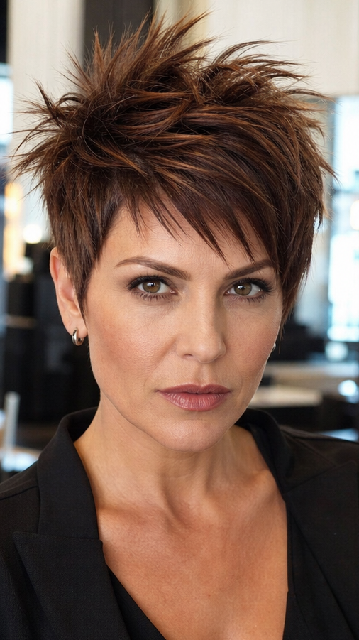 55 Best Choppy Pixie Cuts for Women in 2026 Mocha Chestnut Spice Hair