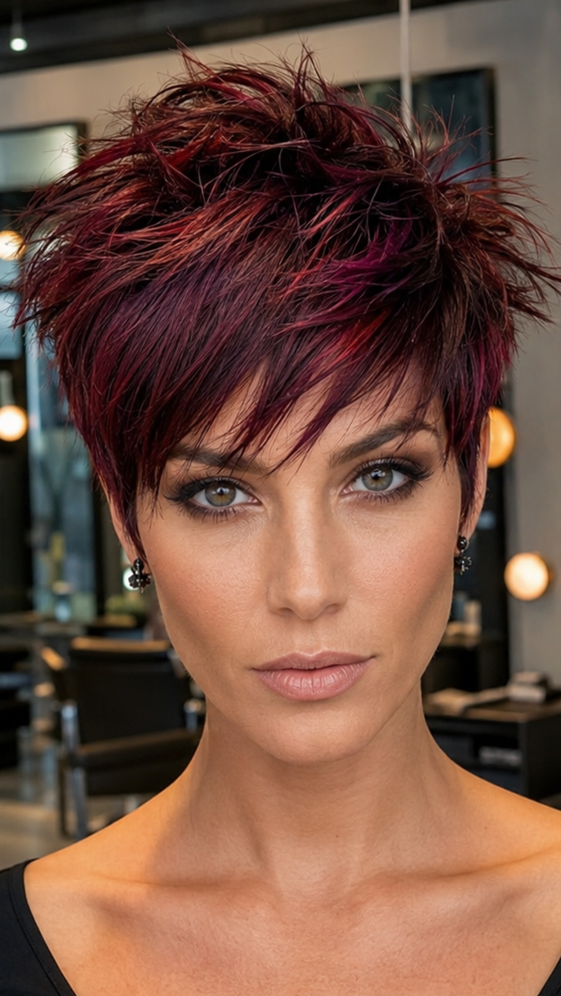 Black Cherry Garnet Hair