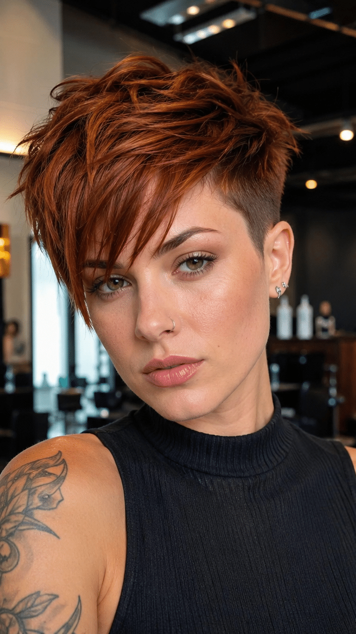 Cinnamon Copper Flame Hair