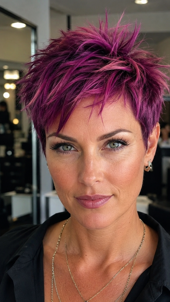 55 Best Choppy Pixie Cuts for Women in 2026 Electric Orchid Fusion Hair