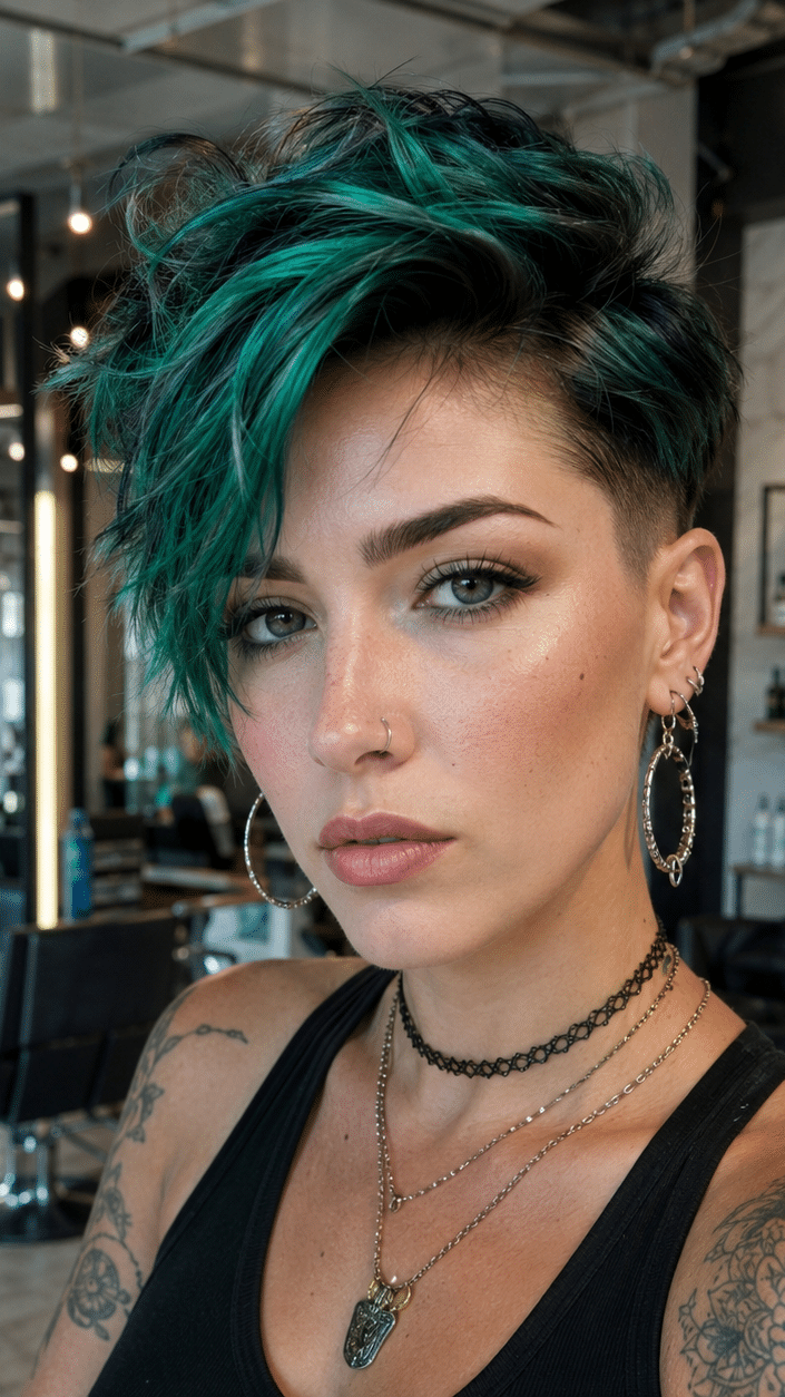 Emerald Midnight Hair