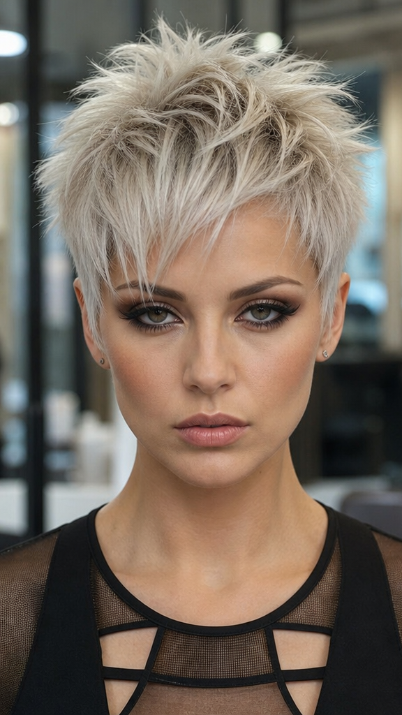 55 Best Choppy Pixie Cuts for Women in 2026 Arctic Pearl Blonde Hair