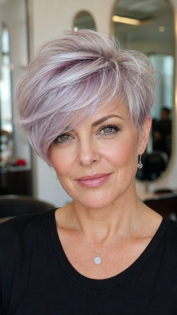 Frosted Lilac Pearl Hair
