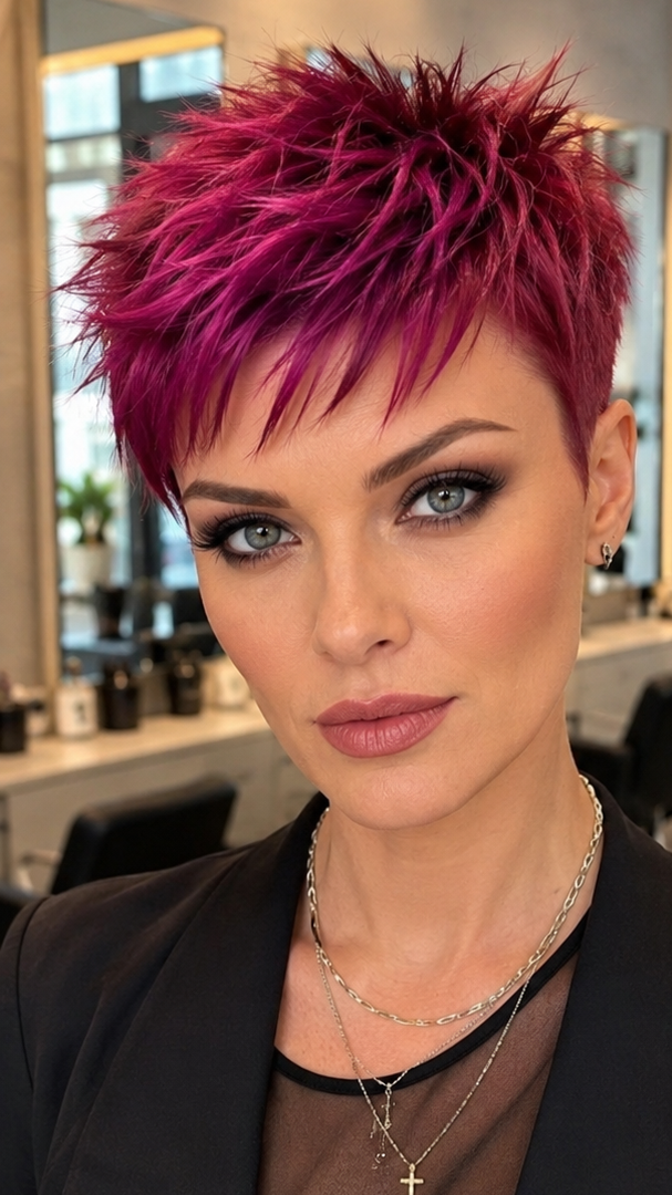 Electric Magenta Berry Hair