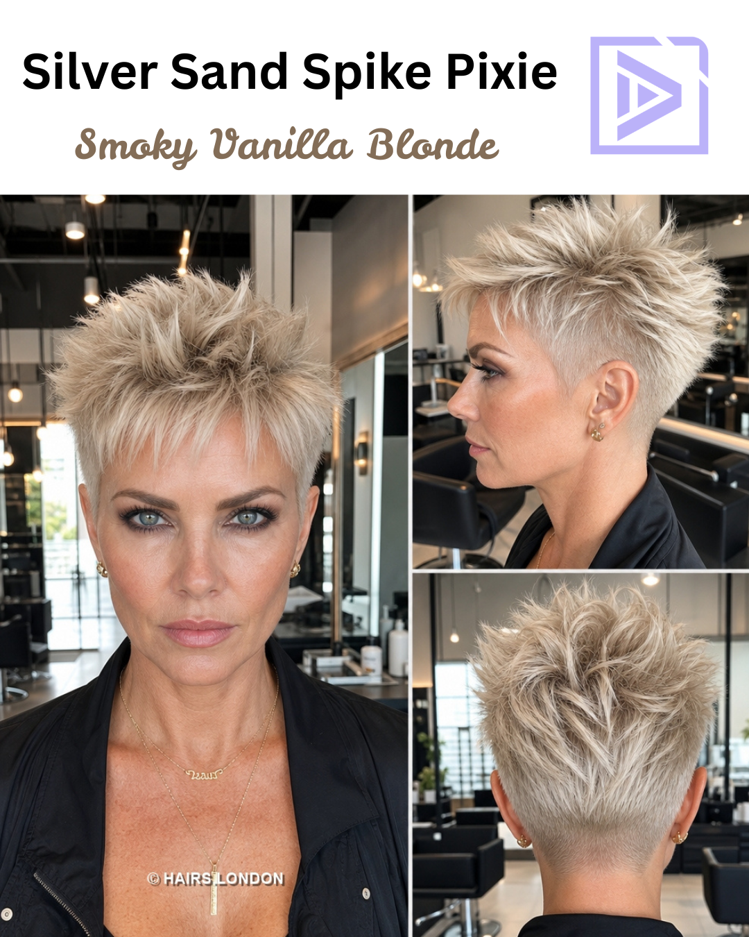 63 Modern Pixie Cut with Bangs for a Face-Framing Effect Smoky Vanilla Blonde Hair