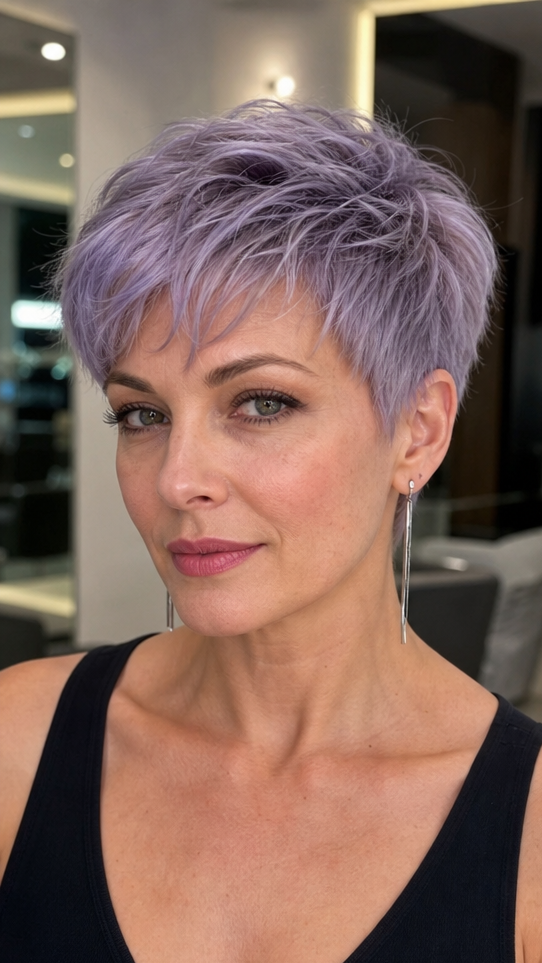 Lavender Lilac Frost Hair