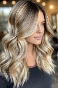 Ash Blonde Balayage Hair