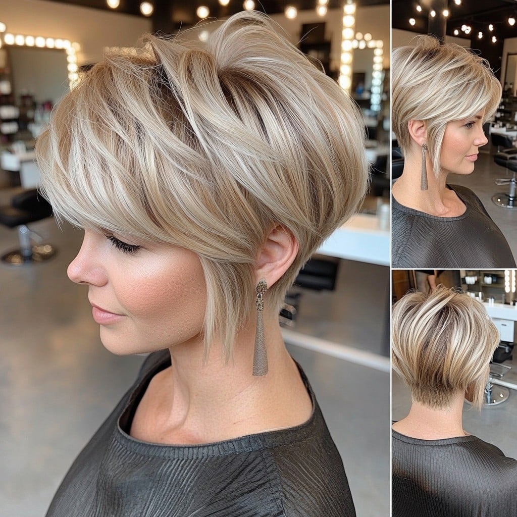 Blonde Textured Pixie