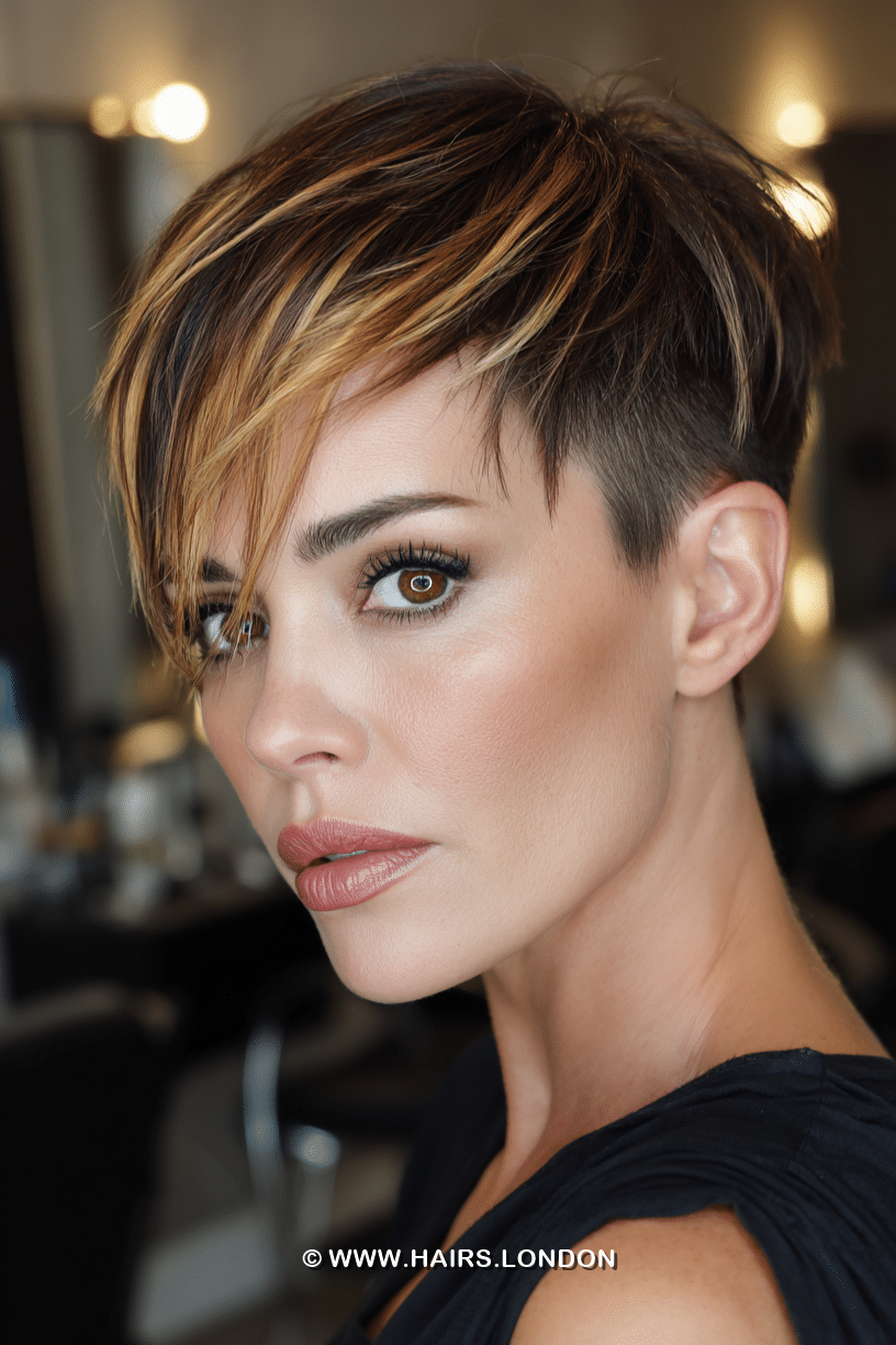 Caramel Highlighted Brunette Hair