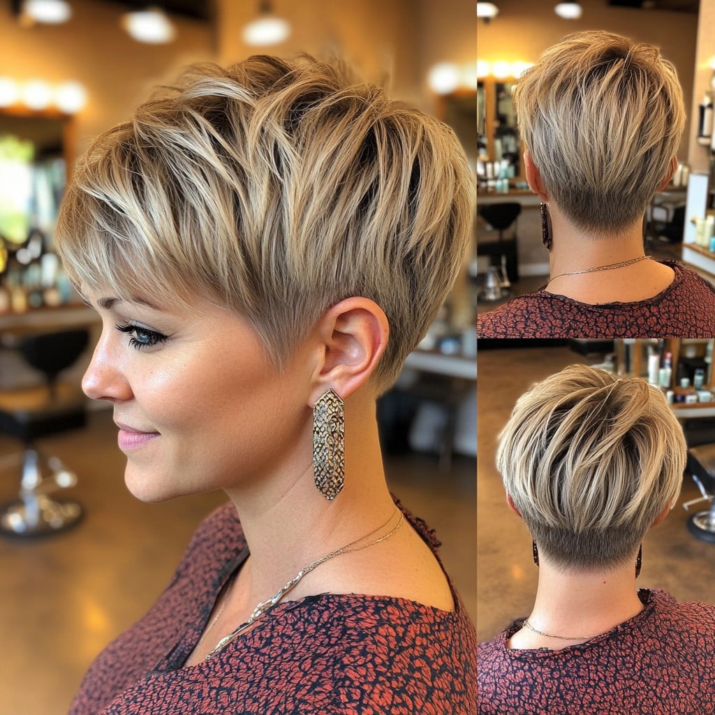 Choppy Blonde Pixie